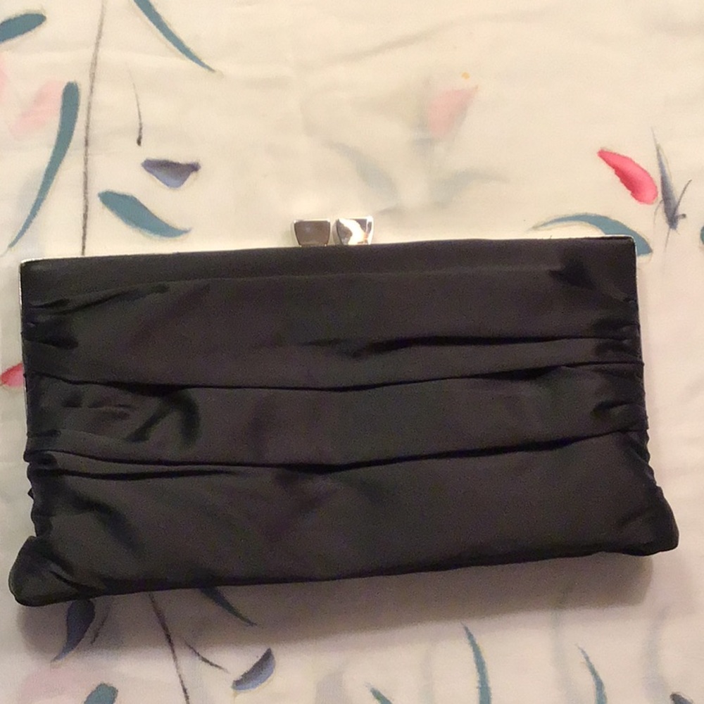 Lulu Townsend black clutch